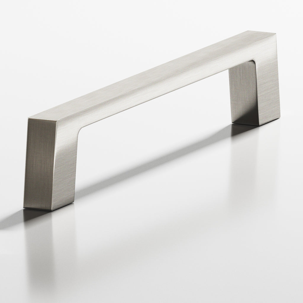 Colonial Bronze Series 741 4" Rectangular Cabinet Pull With Tapered Square Legs Satin Nickel / 4"