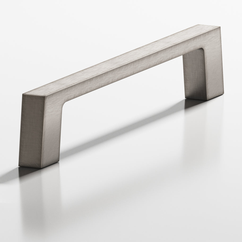 Colonial Bronze Series 741 4" Rectangular Cabinet Pull With Tapered Square Legs Pewter / 4"