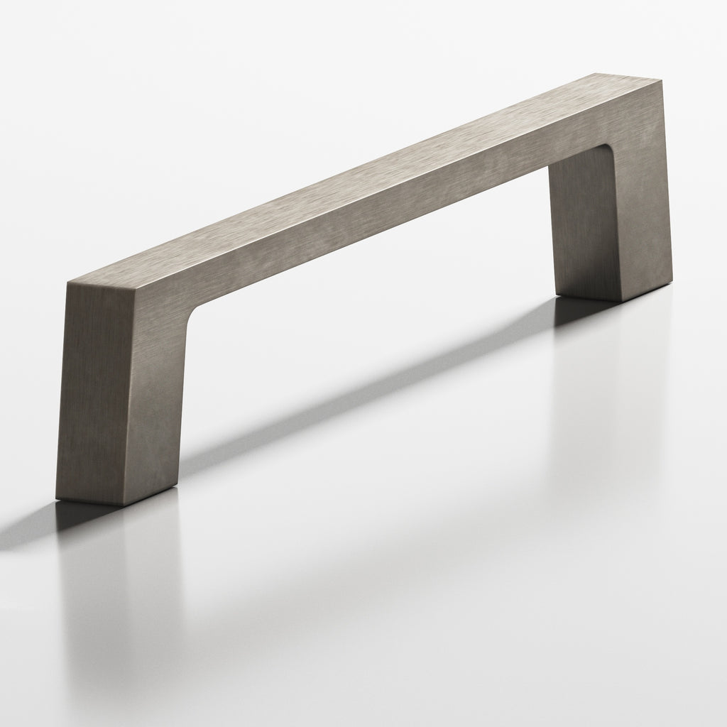 Colonial Bronze Series 741 3" Rectangular Cabinet Pull With Tapered Square Legs Matte Pewter / 3"