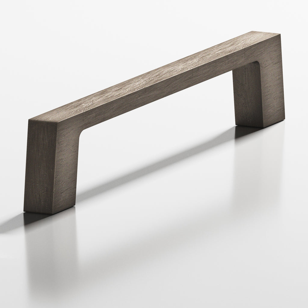 Colonial Bronze Series 741 3" Rectangular Cabinet Pull With Tapered Square Legs Distressed Pewter / 3"
