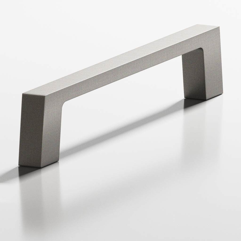 Colonial Bronze Series 741 4" Rectangular Cabinet Pull With Tapered Square Legs Frost Nickel™ / 4"