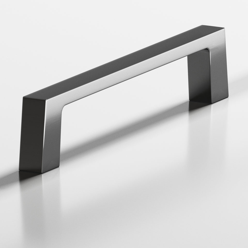 Colonial Bronze Series 741 4" Rectangular Cabinet Pull With Tapered Square Legs Graphite / 4"