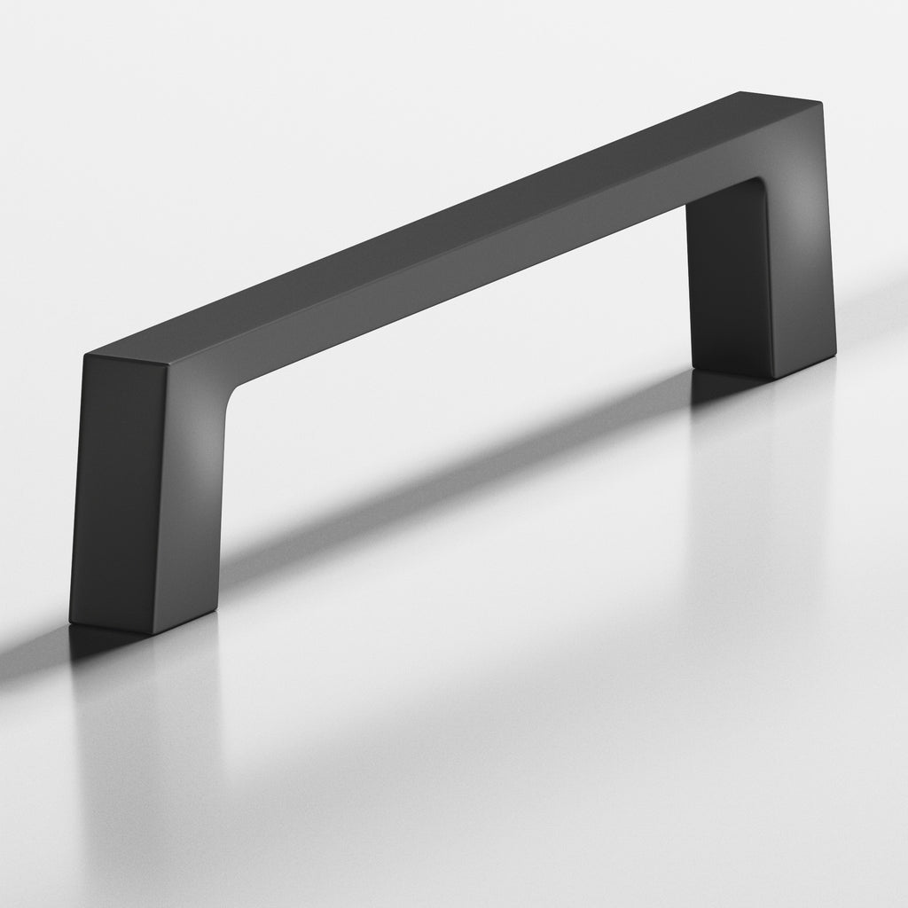 Colonial Bronze Series 741 4" Rectangular Cabinet Pull With Tapered Square Legs Matte Graphite / 4"