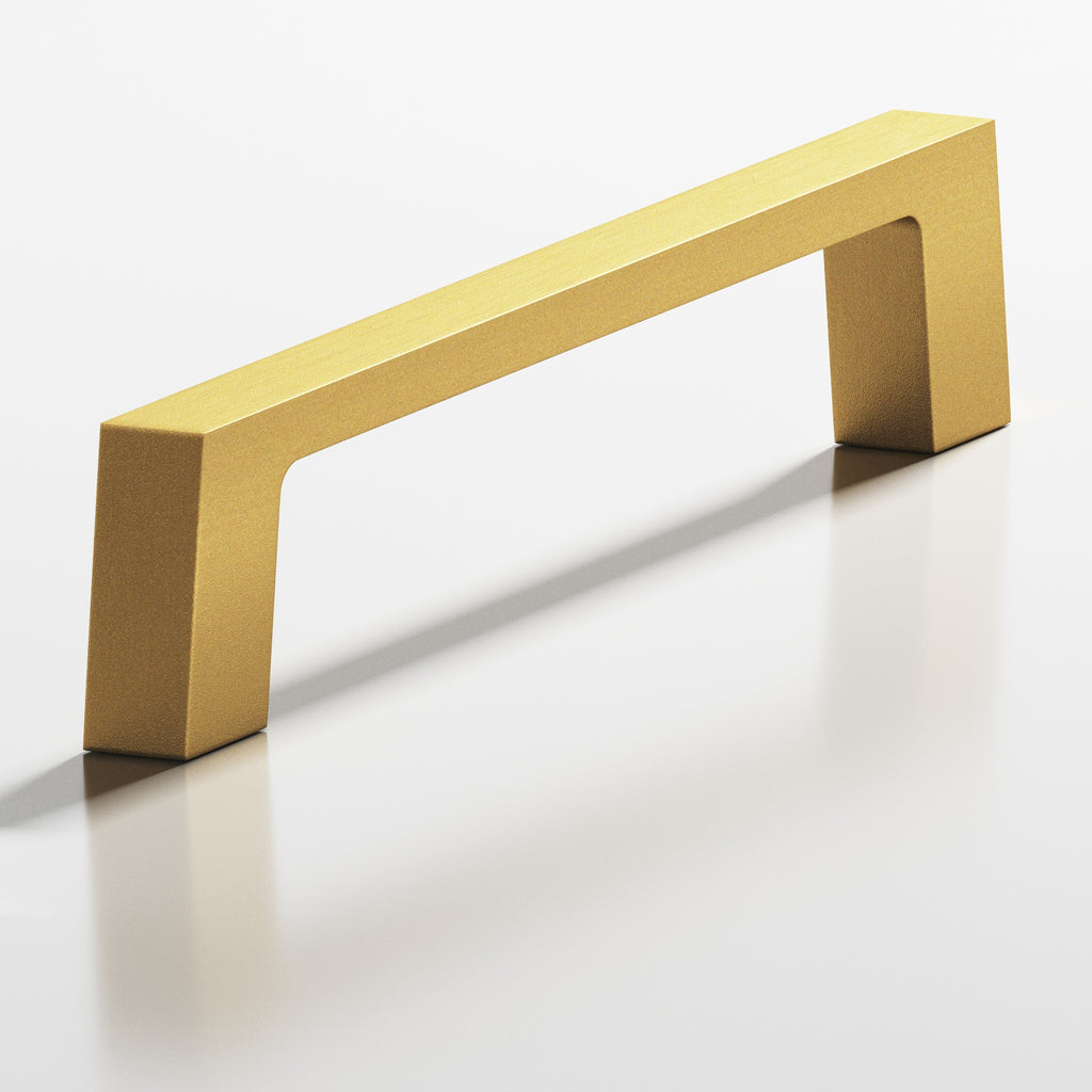 Colonial Bronze Series 741 4" Rectangular Cabinet Pull With Tapered Square Legs Frost Brass™ / 4"