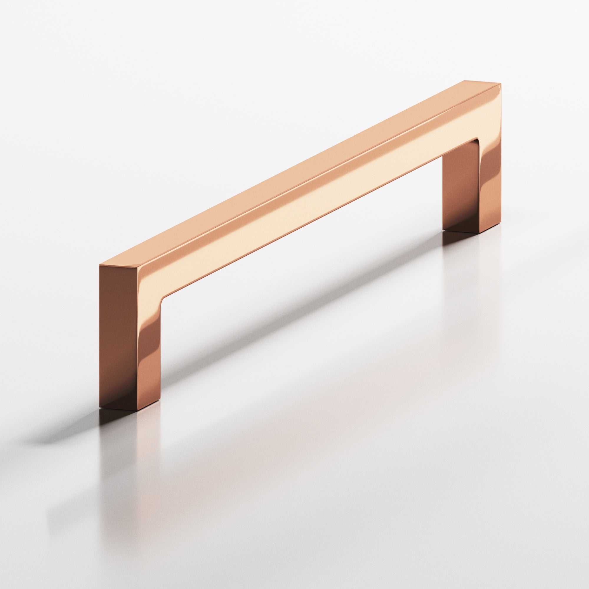 Colonial Bronze Series 667 10" Rectangular Cabinet Pull With Rectangular Legs Polished Copper / 10"