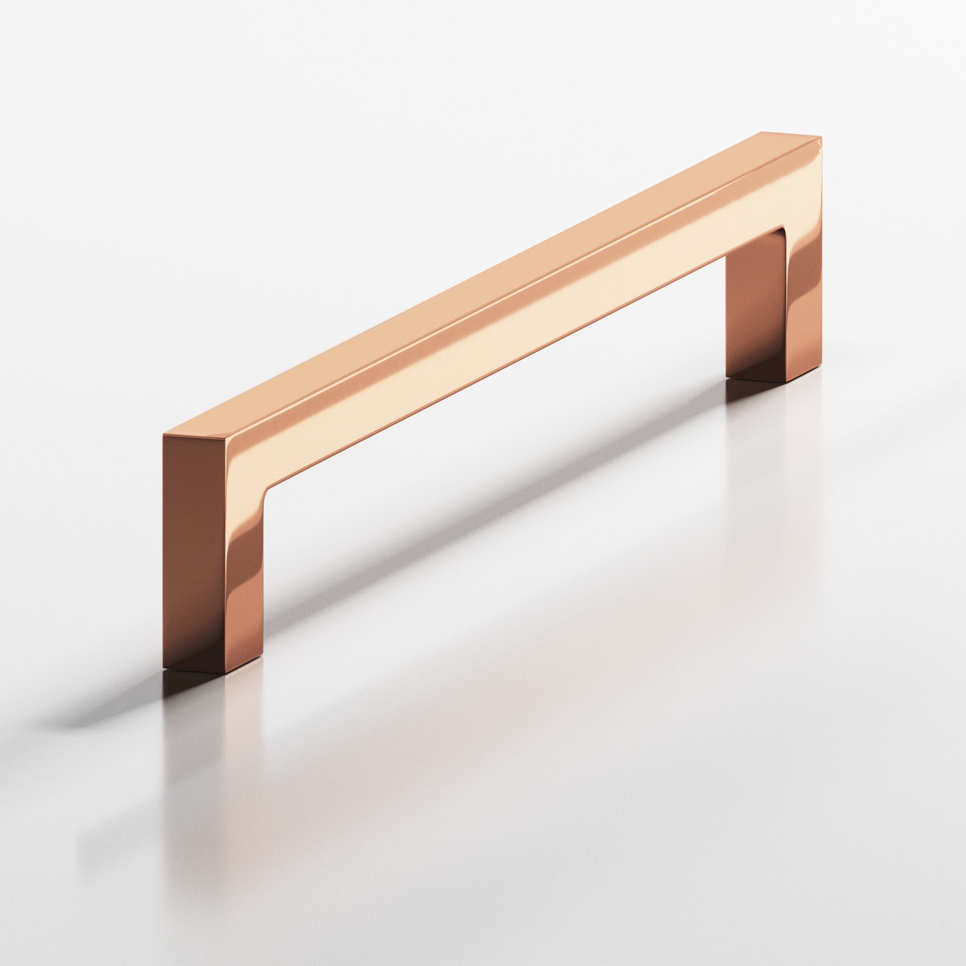 Colonial Bronze Series 667 5" Rectangular Cabinet Pull With Rectangular Legs Polished Copper / 5"