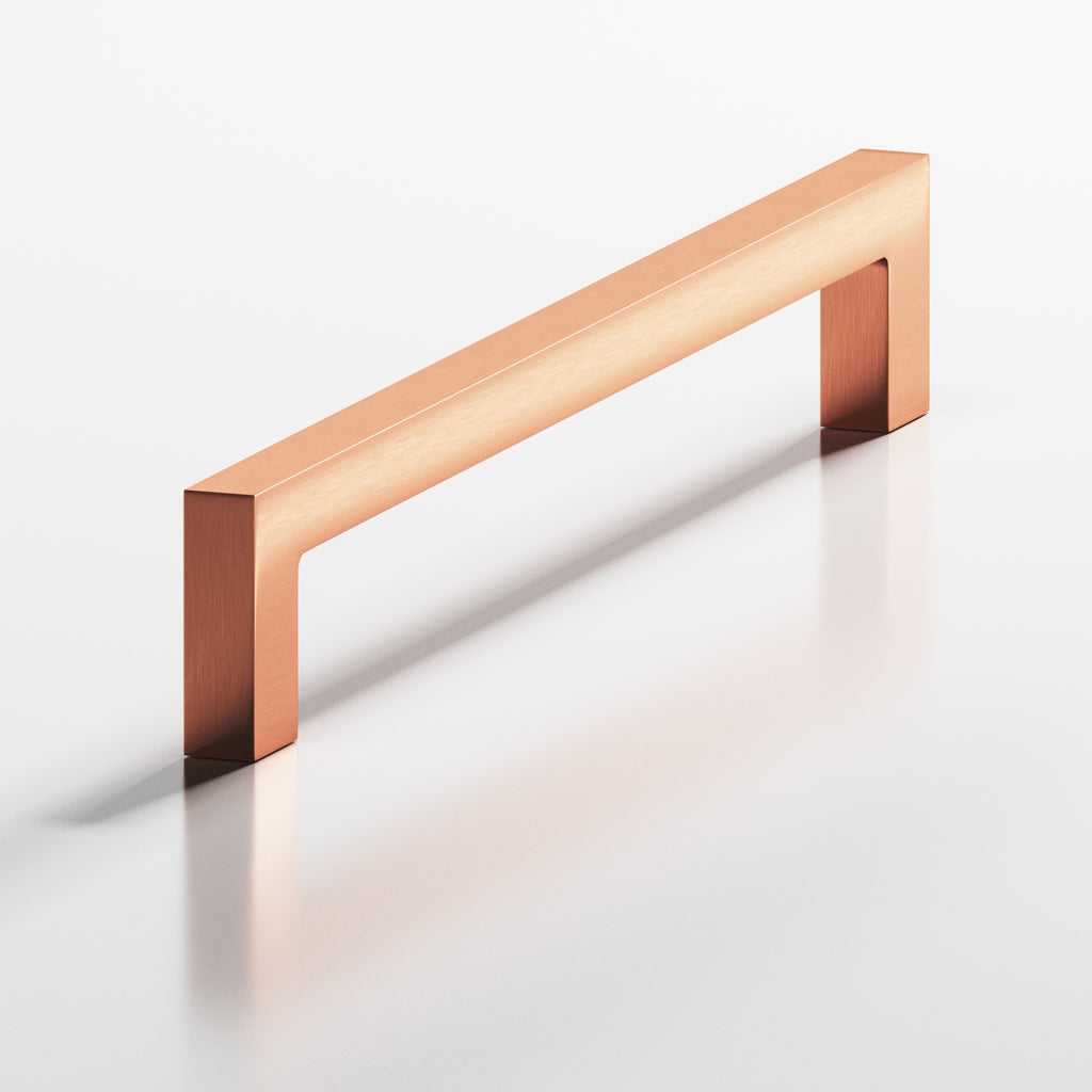 Colonial Bronze Series 667 8" Rectangular Cabinet Pull With Rectangular Legs Satin Copper / 8"