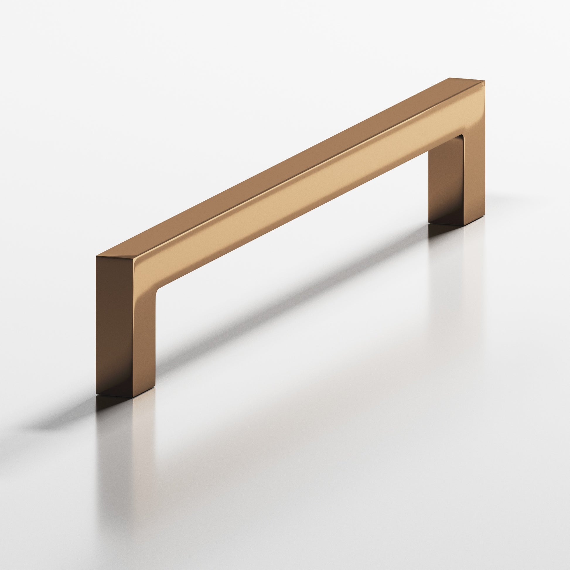 Colonial Bronze Series 667 6" Rectangular Cabinet Pull With Rectangular Legs Polished Bronze / 6"