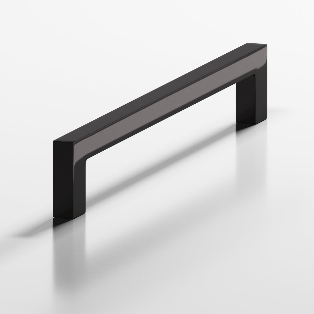 Colonial Bronze Series 667 2.375" Rectangular Cabinet Pull With Rectangular Legs Satin Black / 2.375"