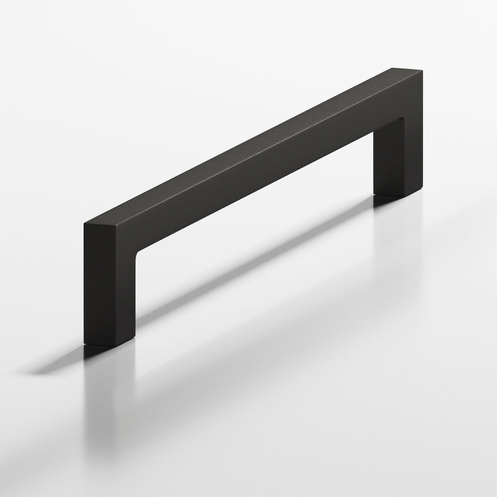 Colonial Bronze Series 667 4" Rectangular Cabinet Pull With Rectangular Legs Frost Black™ / 4"