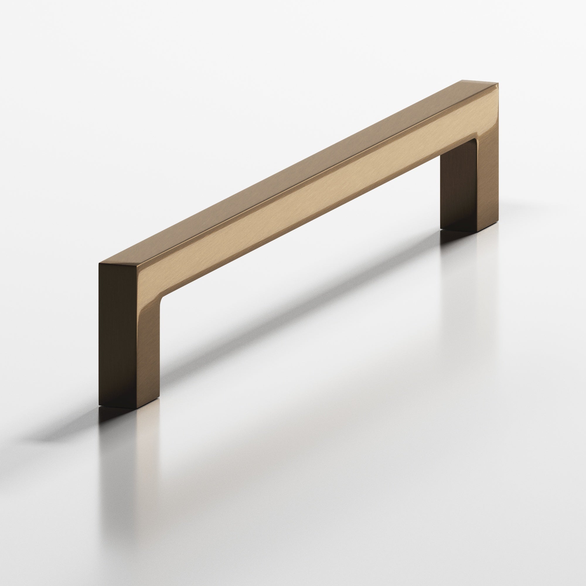 Colonial Bronze Series 667 4" Rectangular Cabinet Pull With Rectangular Legs Light Statuary Bronze / 4"