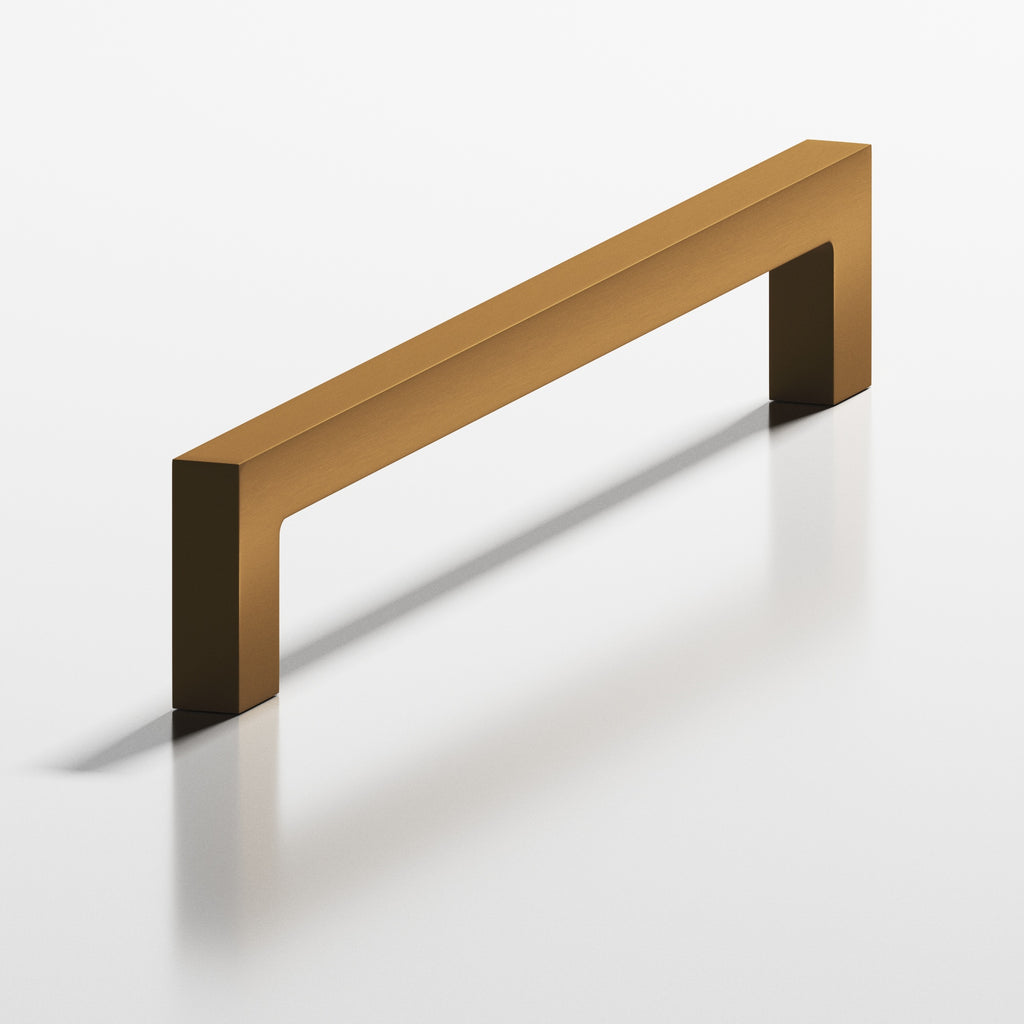 Colonial Bronze Series 667 5" Rectangular Cabinet Pull With Rectangular Legs Matte Light Statuary Bronze / 5"