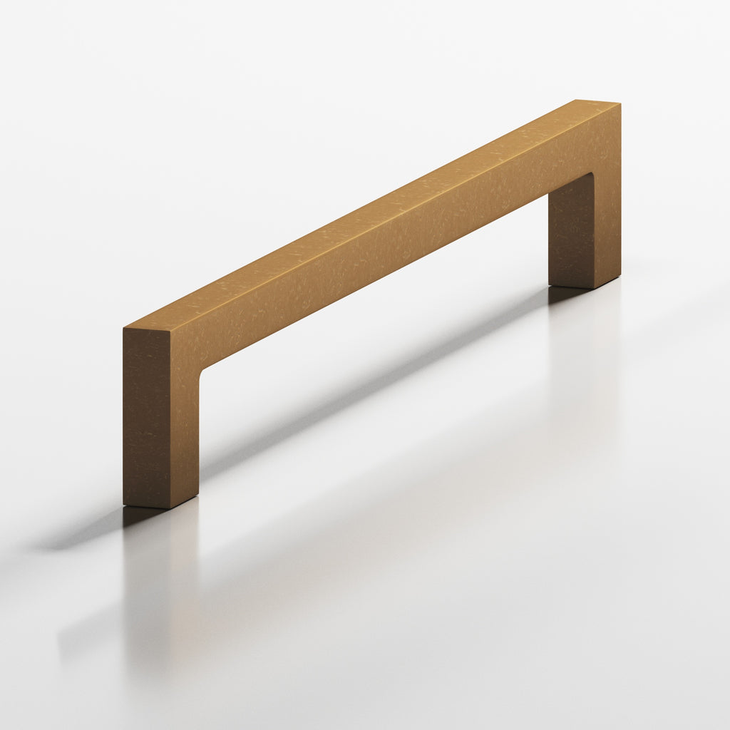 Colonial Bronze Series 667 2.375" Rectangular Cabinet Pull With Rectangular Legs Distressed Light Statuary Bronze / 2.375"