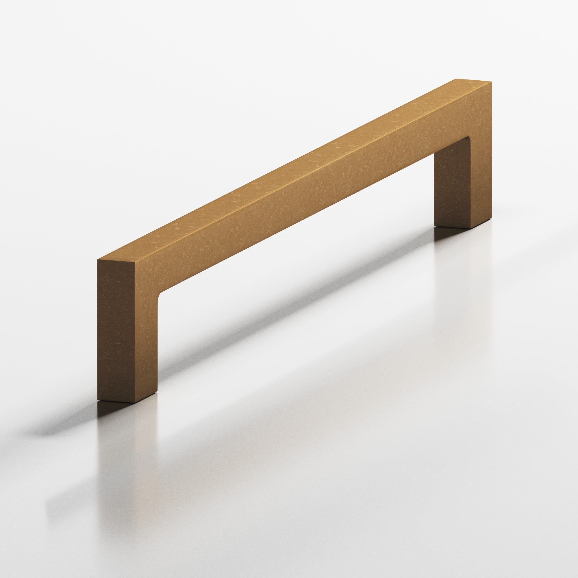 Colonial Bronze Series 667 5" Rectangular Cabinet Pull With Rectangular Legs Distressed Light Statuary Bronze / 5"