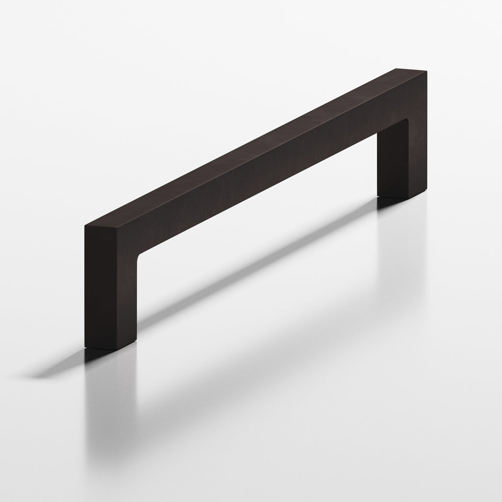 Colonial Bronze Series 667 2.375" Rectangular Cabinet Pull With Rectangular Legs Matte Dark Statuary Bronze / 2.375"