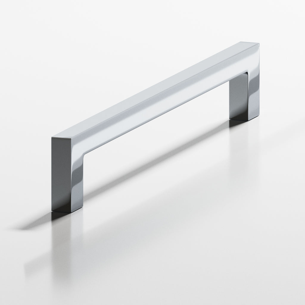 Colonial Bronze Series 667 5" Rectangular Cabinet Pull With Rectangular Legs Polished Chrome / 5"