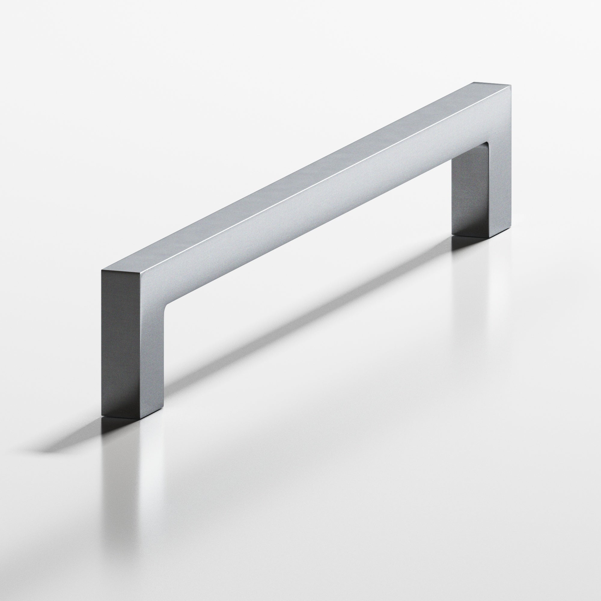 Colonial Bronze Series 667 4" Rectangular Cabinet Pull With Rectangular Legs Satin Chrome / 4"