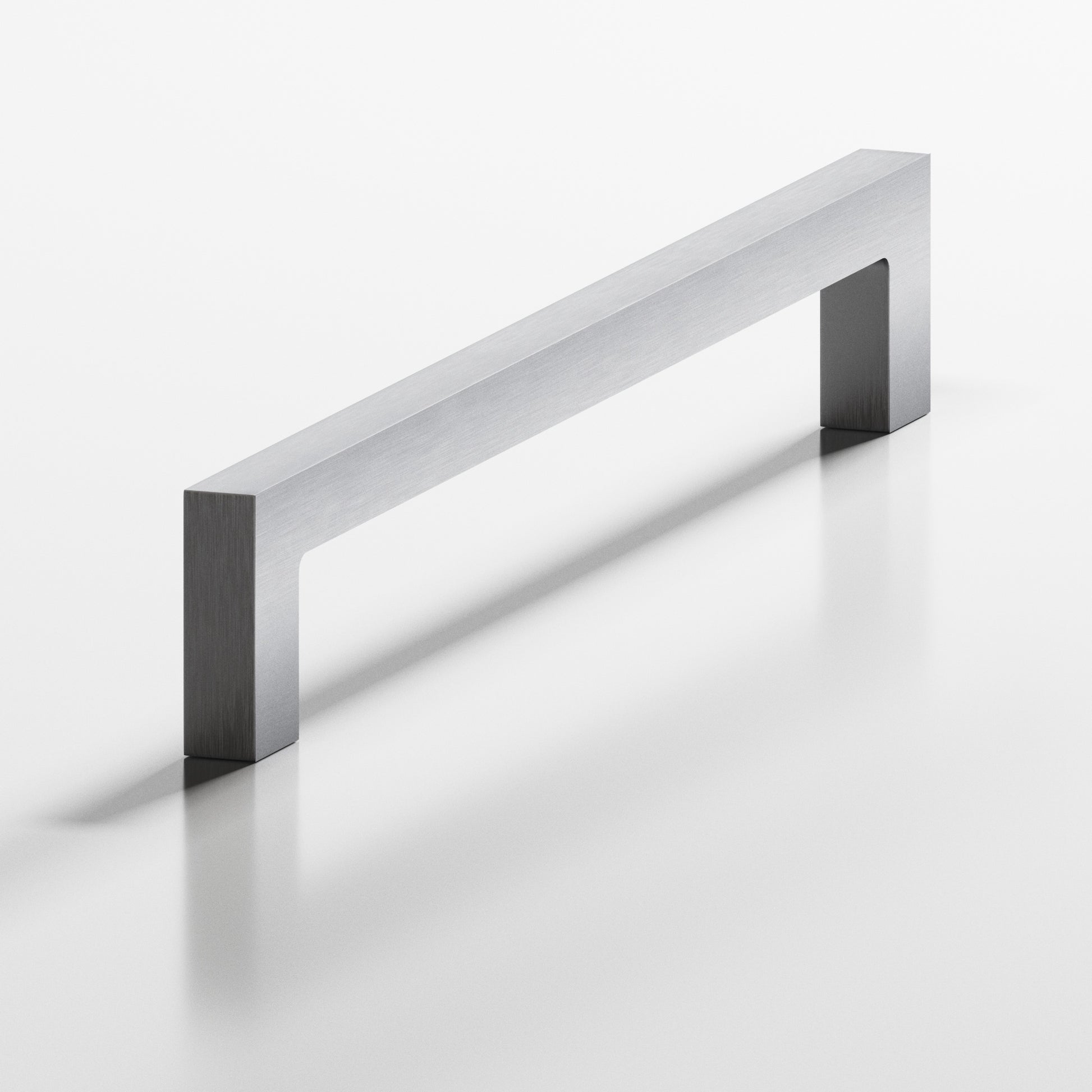 Colonial Bronze Series 667 2.375" Rectangular Cabinet Pull With Rectangular Legs Matte Satin Chrome / 2.375"