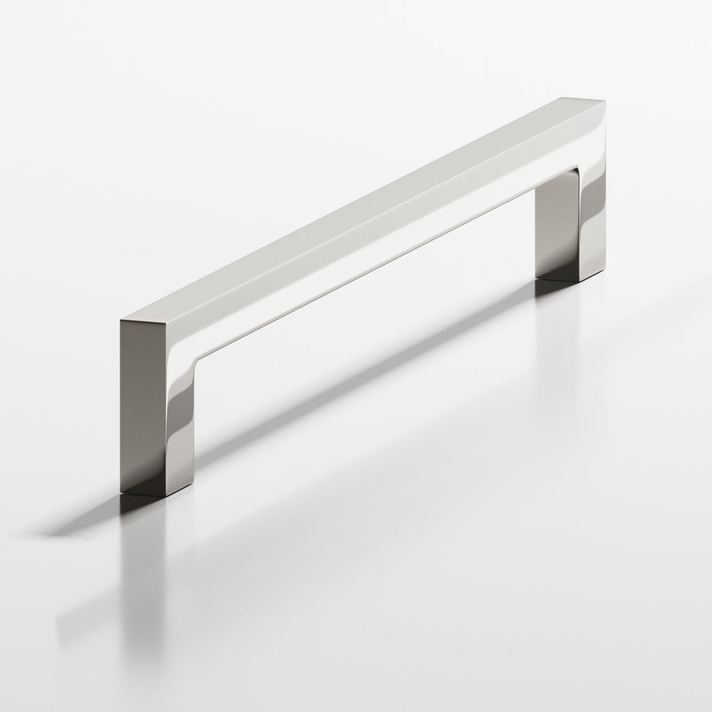 Colonial Bronze Series 667 4" Rectangular Cabinet Pull With Rectangular Legs Polished Nickel / 4"