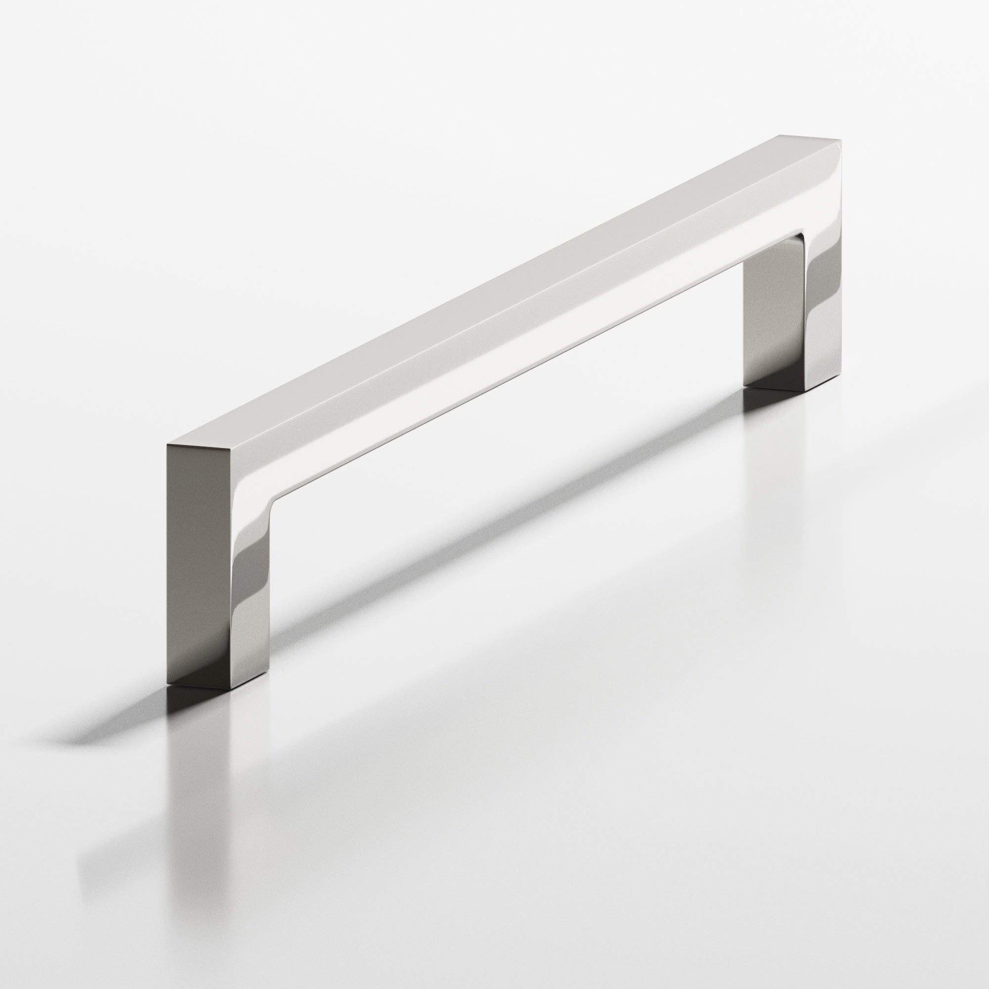 Colonial Bronze Series 667 8" Rectangular Cabinet Pull With Rectangular Legs Polished Nickel / 8"