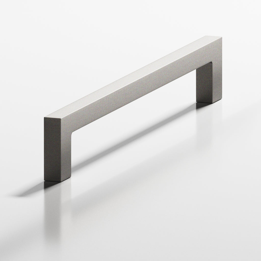 Colonial Bronze Series 667 5" Rectangular Cabinet Pull With Rectangular Legs Frost Nickel™ / 5"