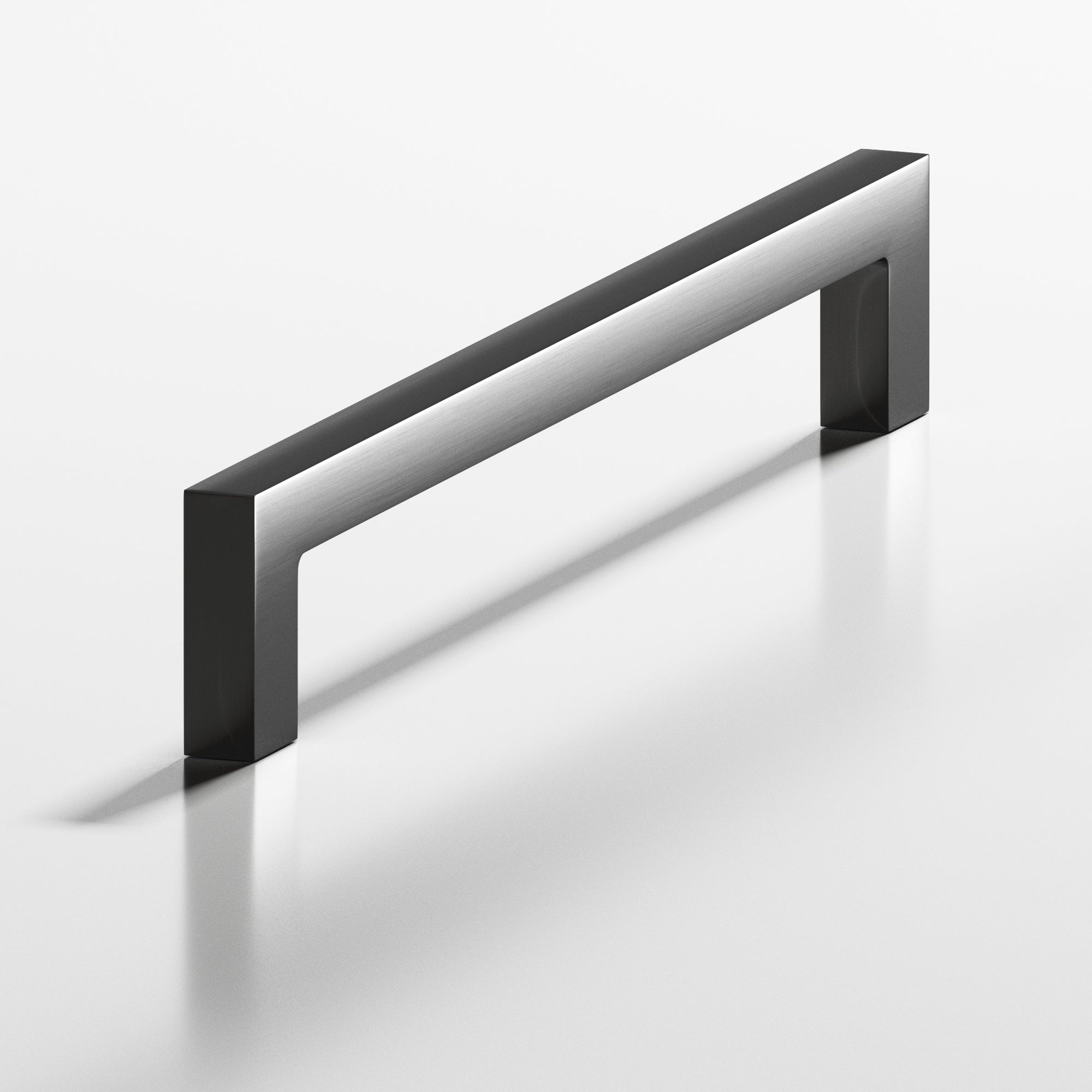 Colonial Bronze Series 667 8" Rectangular Cabinet Pull With Rectangular Legs Graphite / 8"