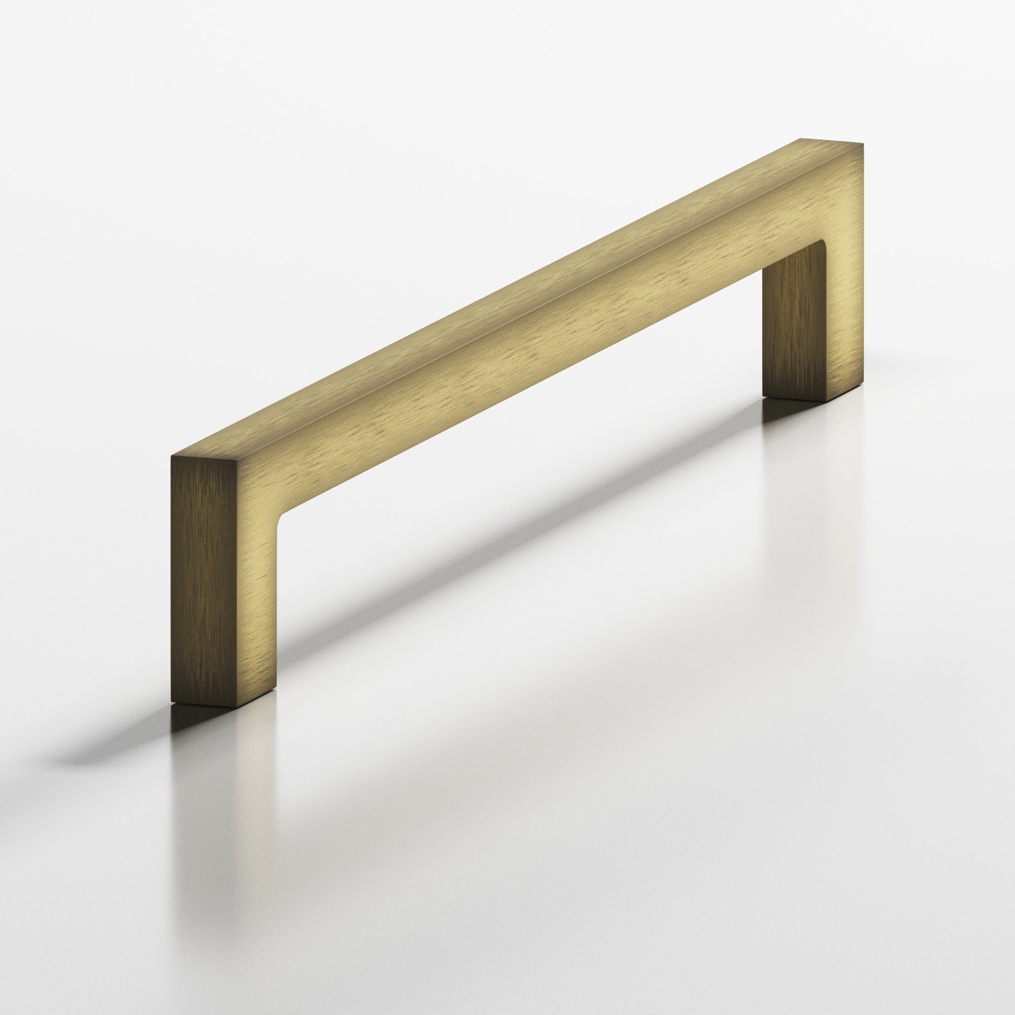 Colonial Bronze Series 667 8" Rectangular Cabinet Pull With Rectangular Legs Matte Antique Satin Brass / 8"