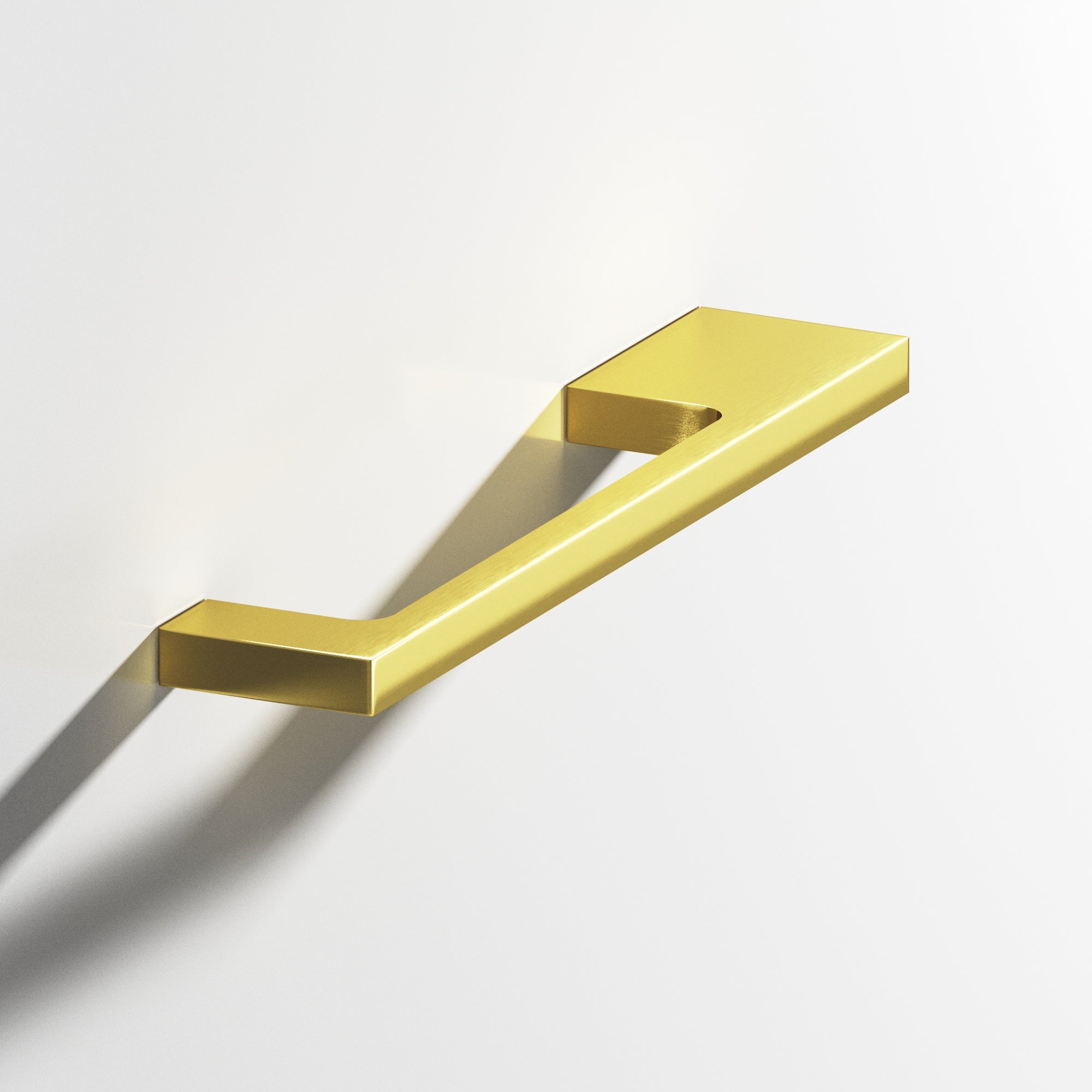 Colonial Bronze Series 668 10" Rectangular Cabinet Pull With Unequal-Width Rectangular Legs French Gold / 10"