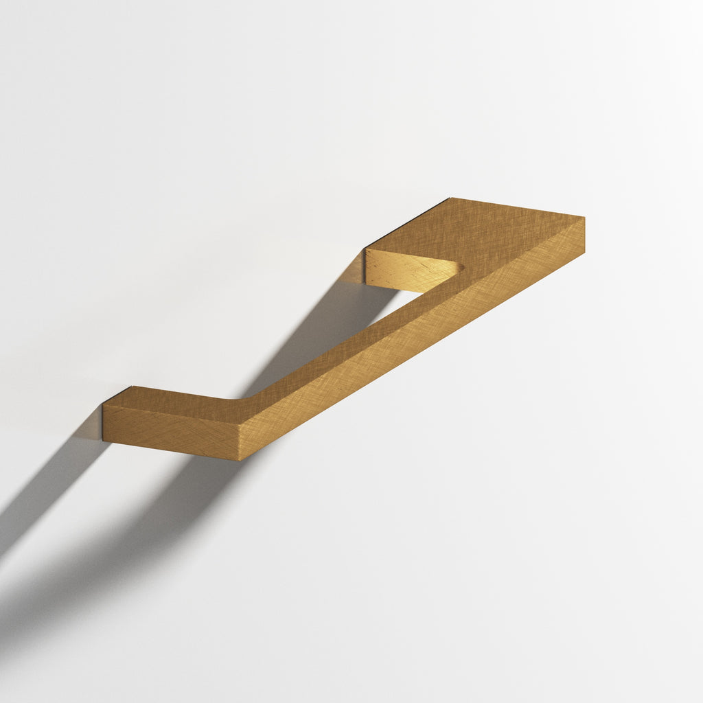 Colonial Bronze Series 668 4" Rectangular Cabinet Pull With Unequal-Width Rectangular Legs Weathered Brass / 4"