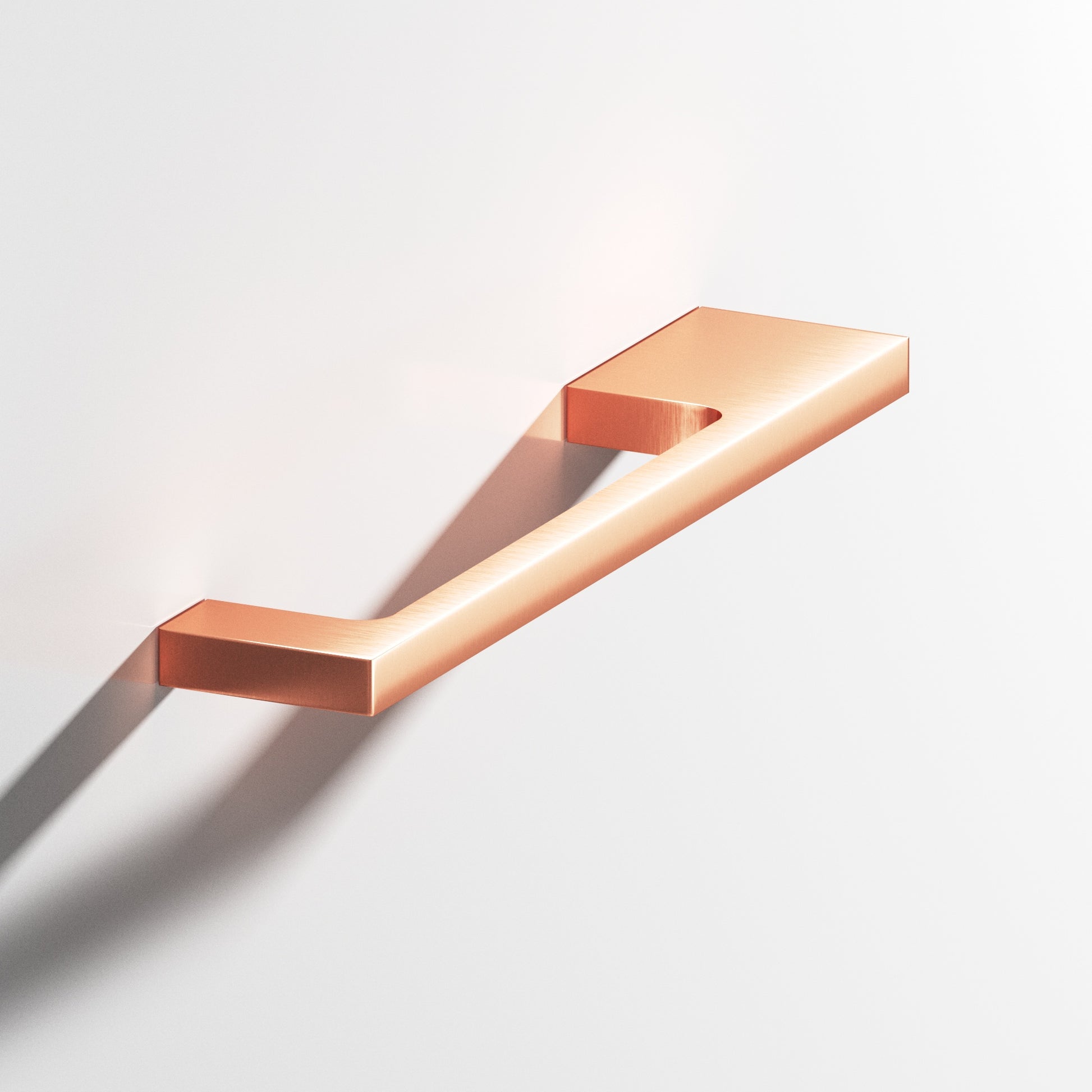 Colonial Bronze Series 668 10" Rectangular Cabinet Pull With Unequal-Width Rectangular Legs Satin Copper / 10"