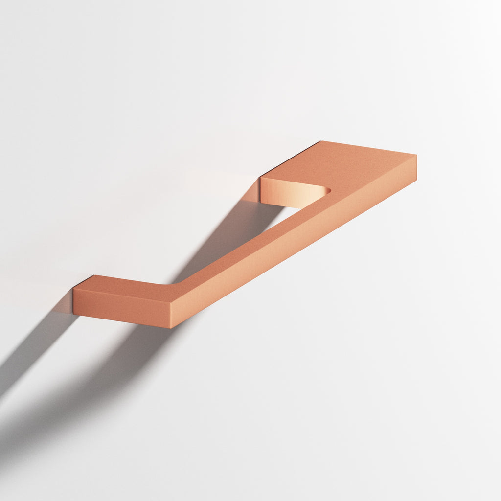 Colonial Bronze Series 668 2.5" Rectangular Cabinet Pull With Unequal-Width Rectangular Legs Matte Satin Copper / 2.5"