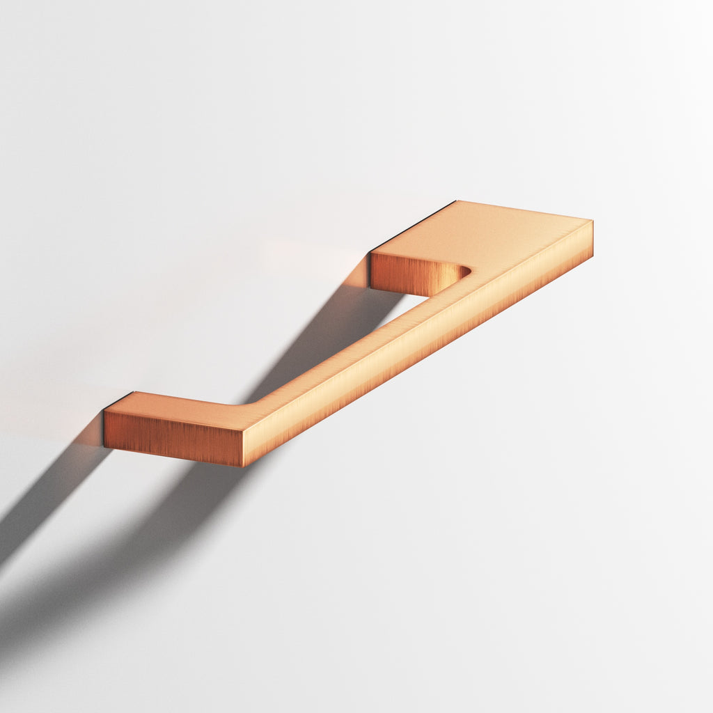 Colonial Bronze Series 668 5" Rectangular Cabinet Pull With Unequal-Width Rectangular Legs Antique Copper / 5"