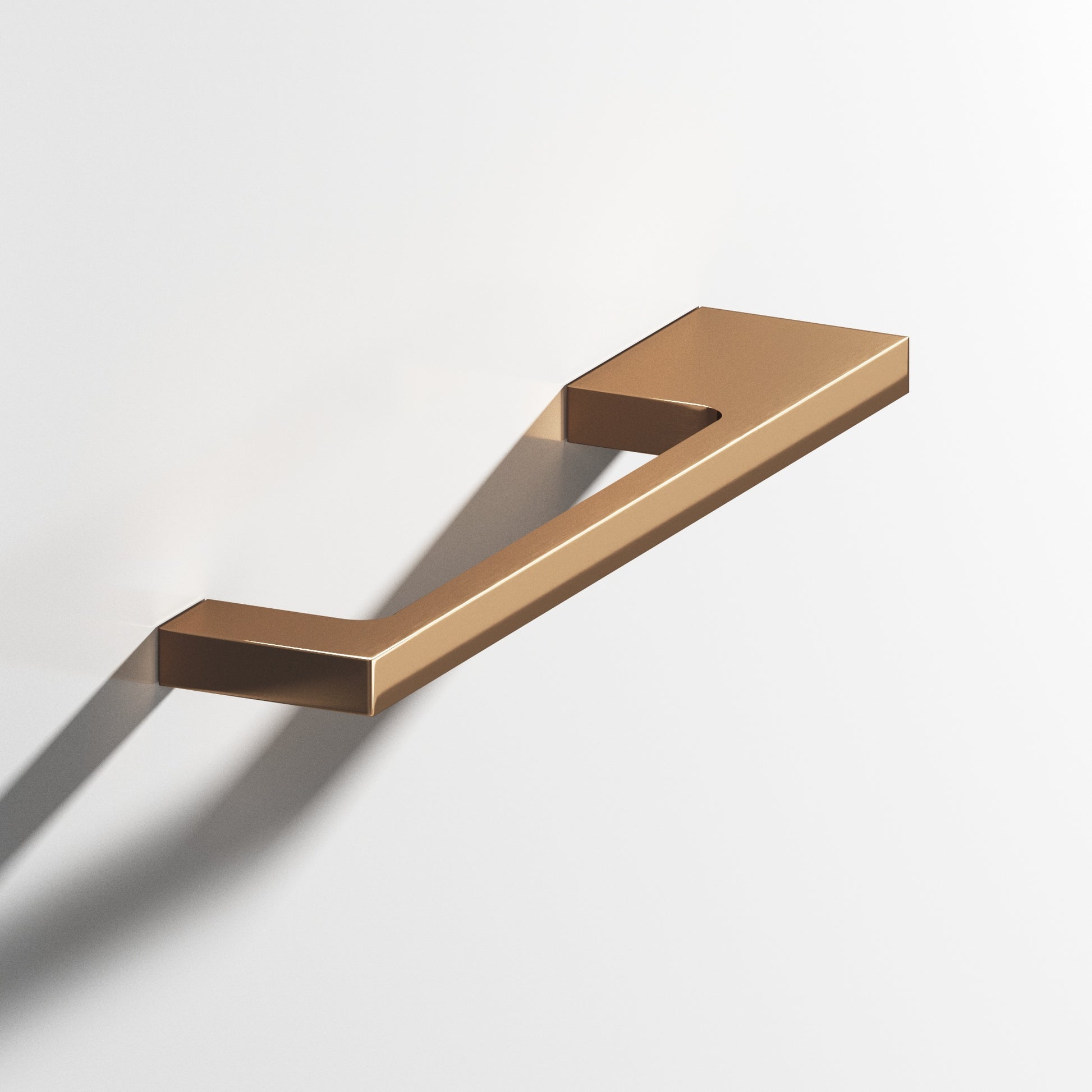 Colonial Bronze Series 668 6" Rectangular Cabinet Pull With Unequal-Width Rectangular Legs Polished Bronze / 6"