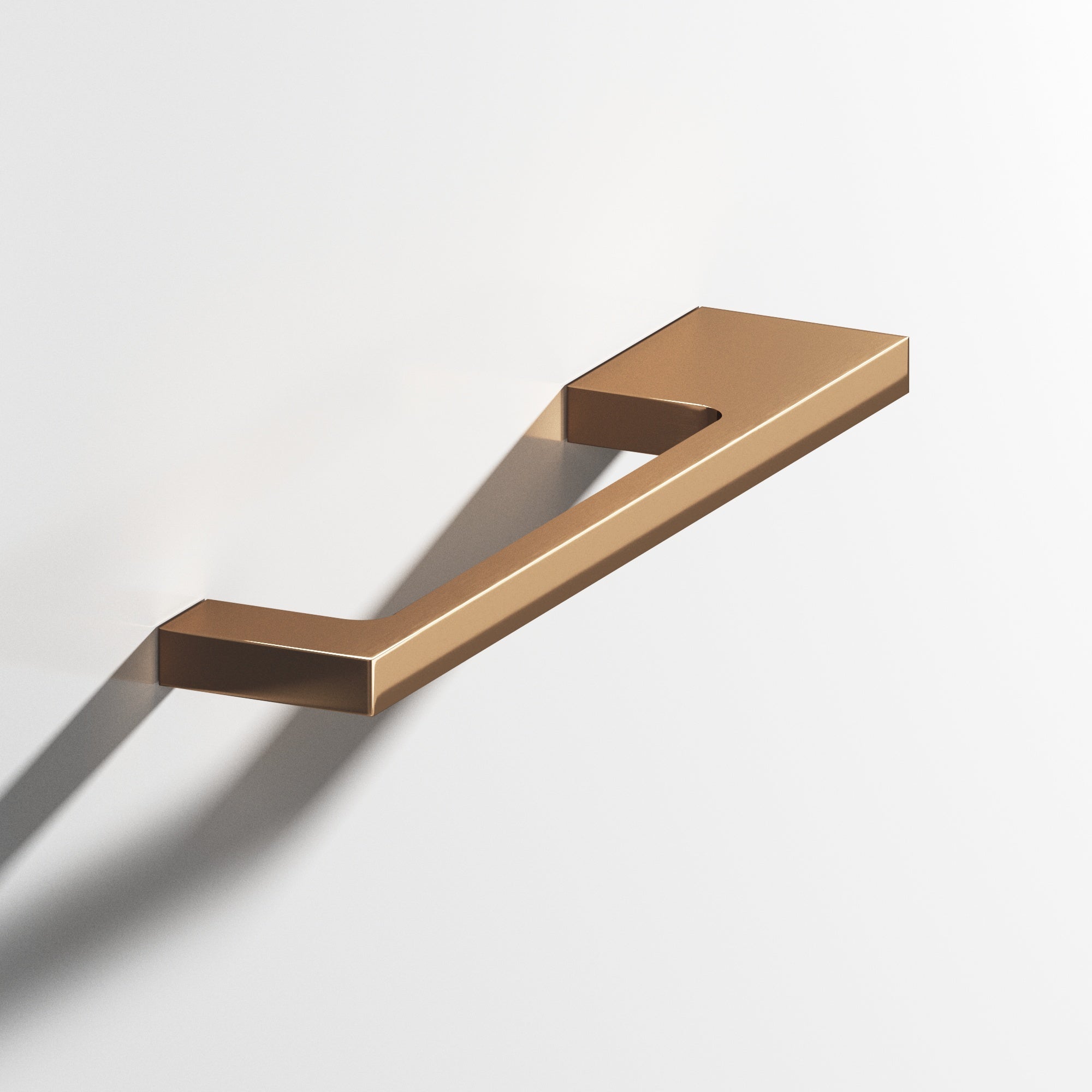 Colonial Bronze Series 668 5" Rectangular Cabinet Pull With Unequal-Width Rectangular Legs Polished Bronze / 5"