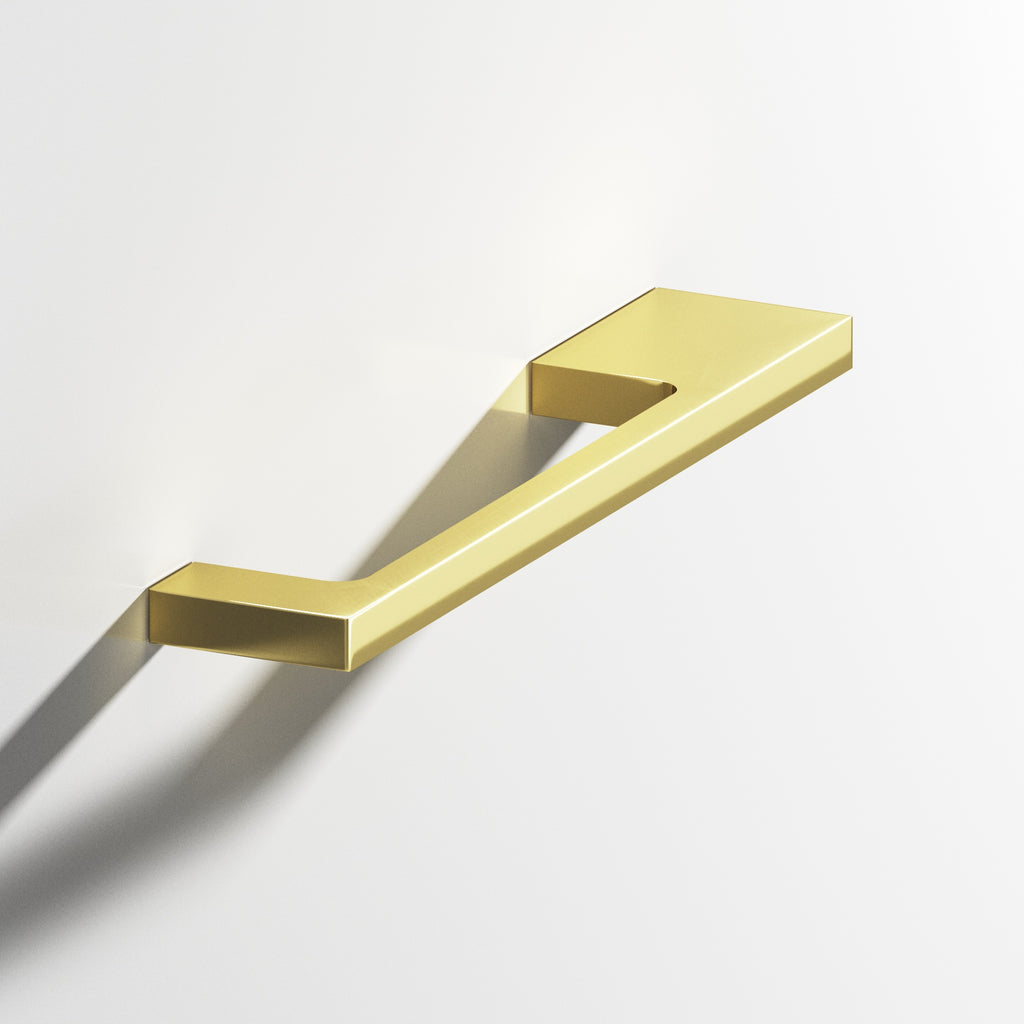 Colonial Bronze Series 668 2.5" Rectangular Cabinet Pull With Unequal-Width Rectangular Legs Polished Brass / 2.5"