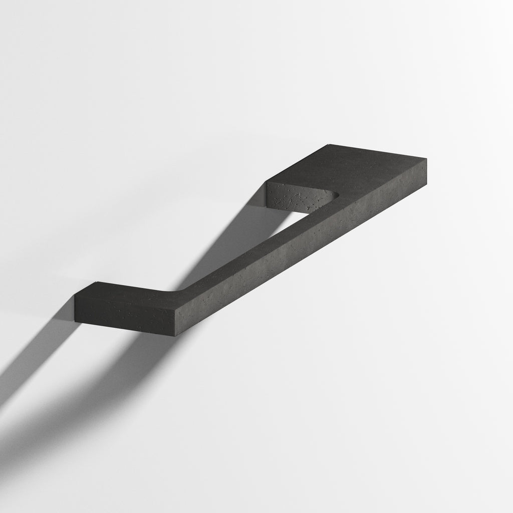 Colonial Bronze Series 668 6" Rectangular Cabinet Pull With Unequal-Width Rectangular Legs Distressed Satin Black / 6"