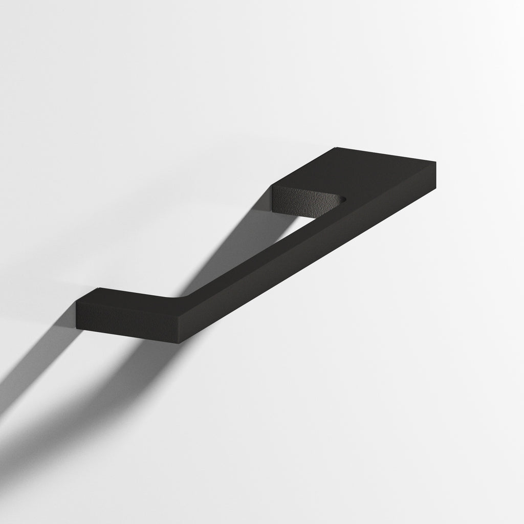 Colonial Bronze Series 668 6" Rectangular Cabinet Pull With Unequal-Width Rectangular Legs Frost Black™ / 6"