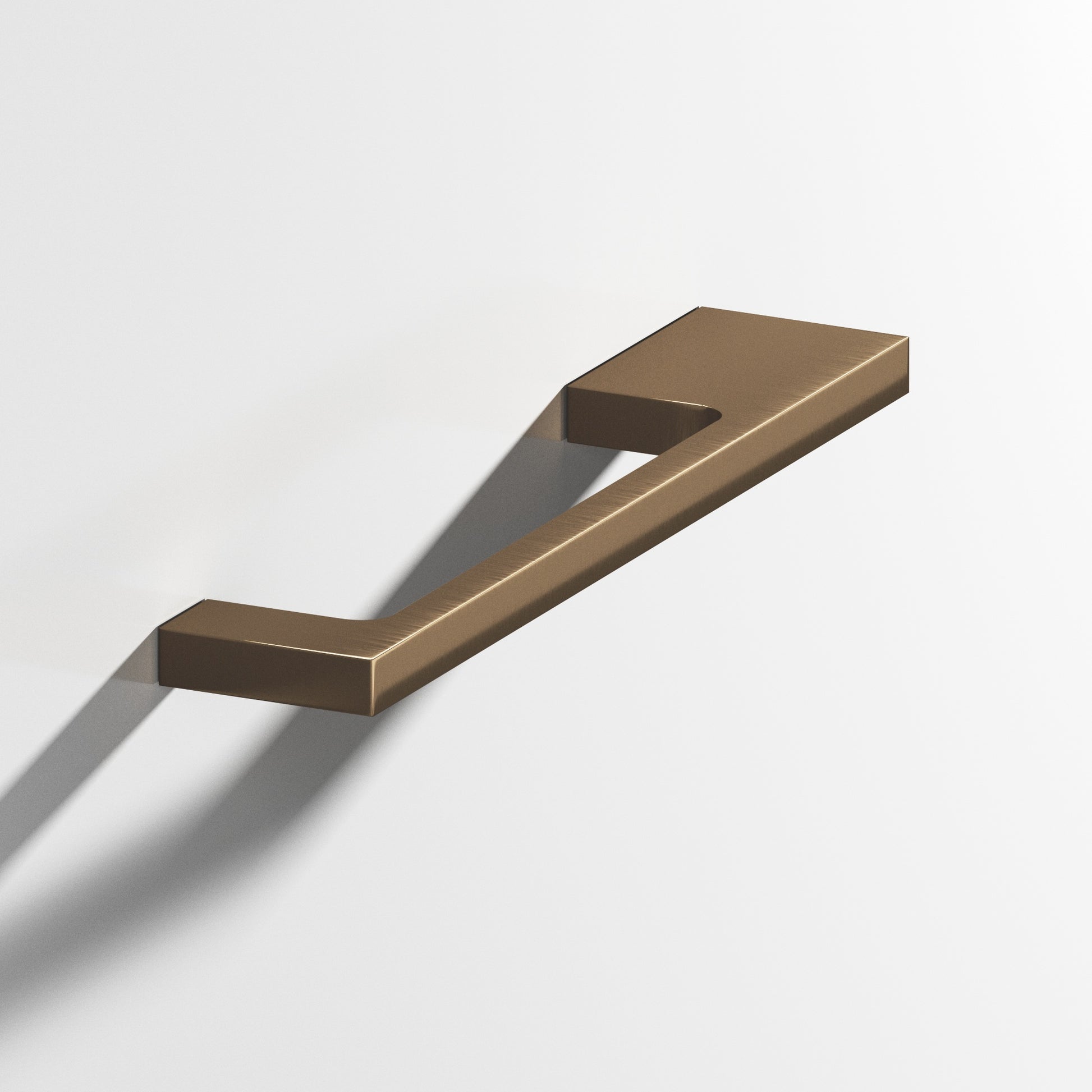 Colonial Bronze Series 668 5" Rectangular Cabinet Pull With Unequal-Width Rectangular Legs Light Statuary Bronze / 5"