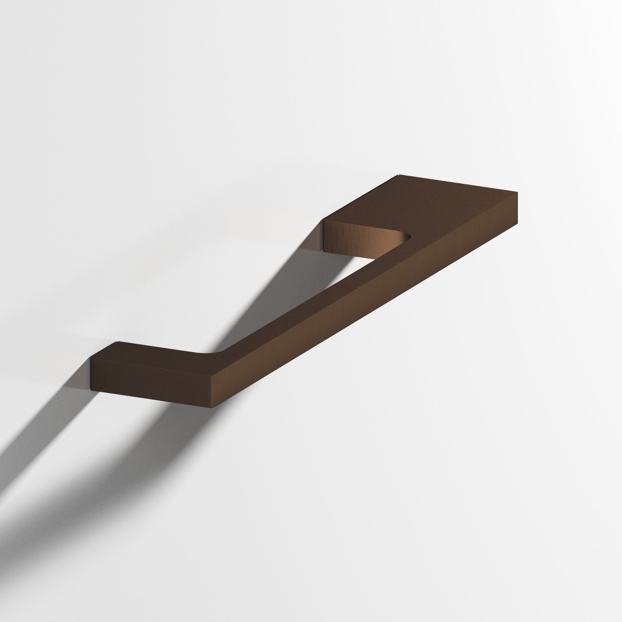 Colonial Bronze Series 668 5" Rectangular Cabinet Pull With Unequal-Width Rectangular Legs Matte Oil Rubbed Bronze / 5"