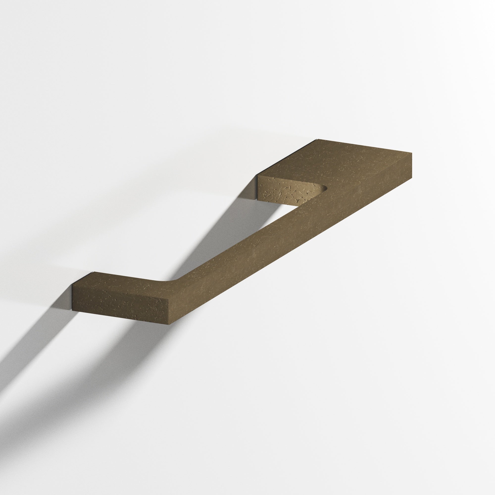 Colonial Bronze Series 668 5" Rectangular Cabinet Pull With Unequal-Width Rectangular Legs Distressed Oil Rubbed Bronze / 5"