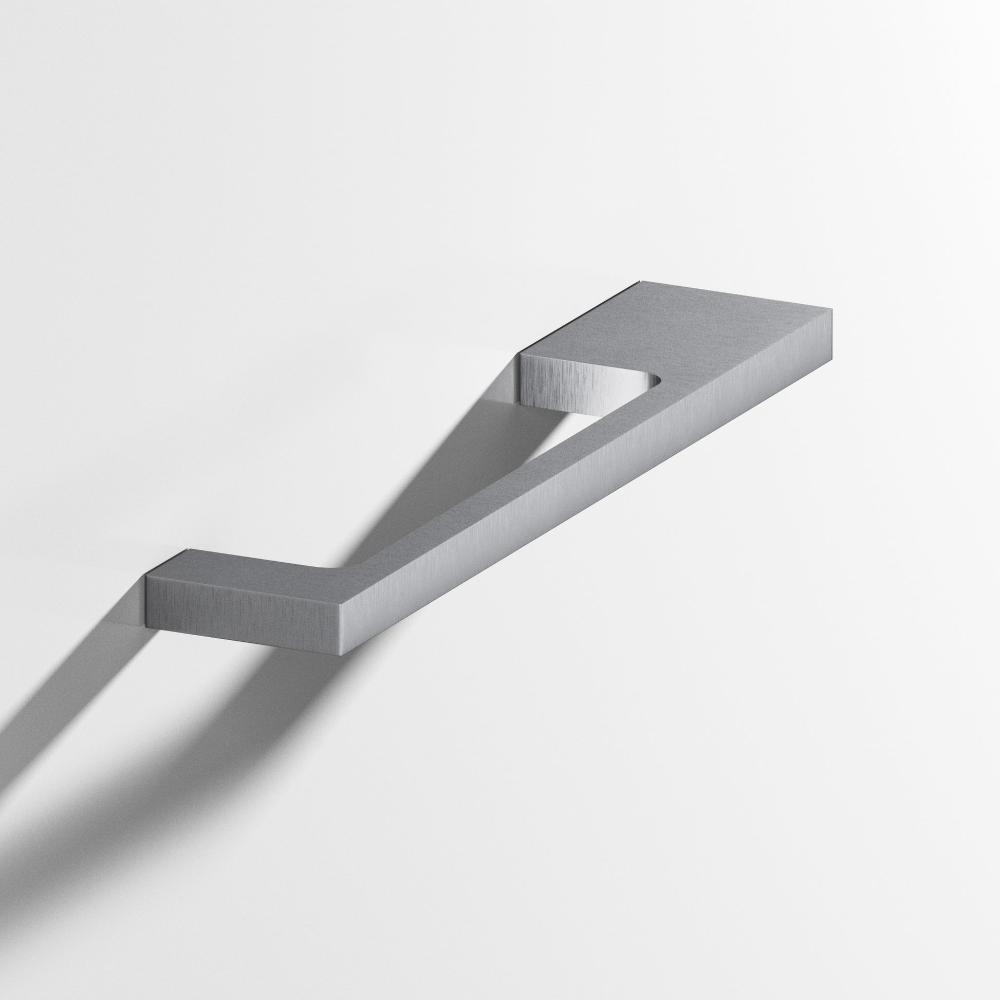 Colonial Bronze Series 668 2.5" Rectangular Cabinet Pull With Unequal-Width Rectangular Legs Matte Satin Chrome / 2.5"