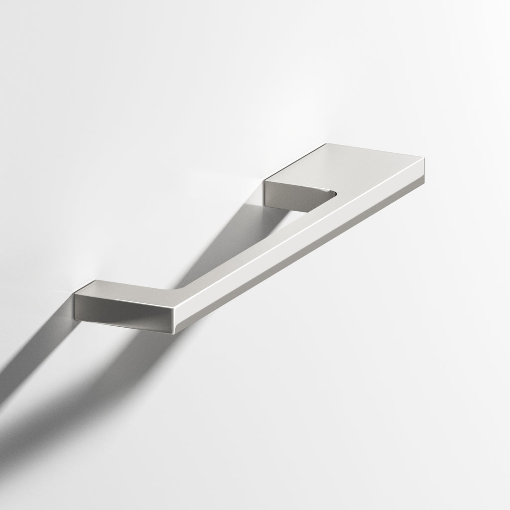 Colonial Bronze Series 668 6" Rectangular Cabinet Pull With Unequal-Width Rectangular Legs Polished Nickel / 6"
