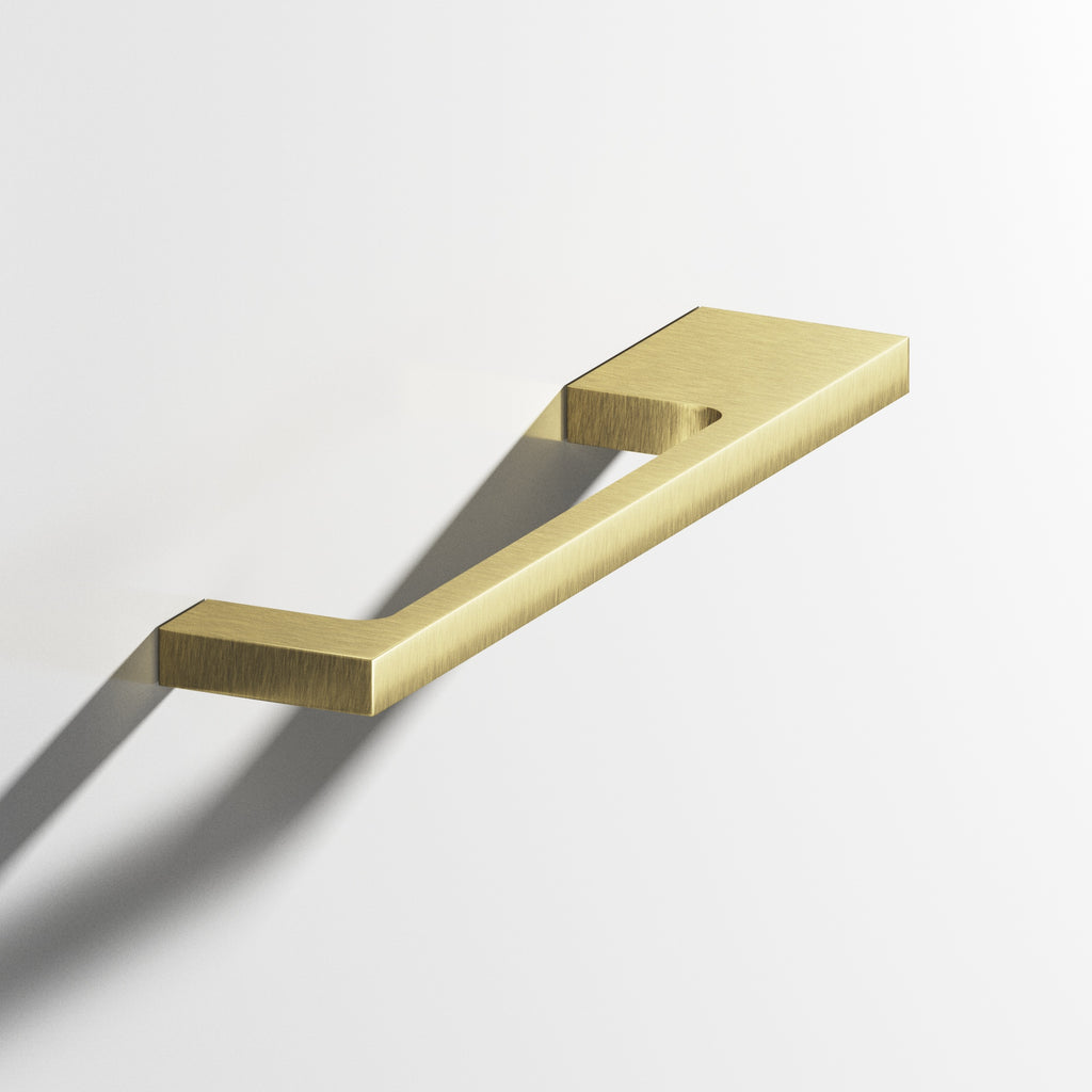 Colonial Bronze Series 668 4" Rectangular Cabinet Pull With Unequal-Width Rectangular Legs Antique Brass / 4"