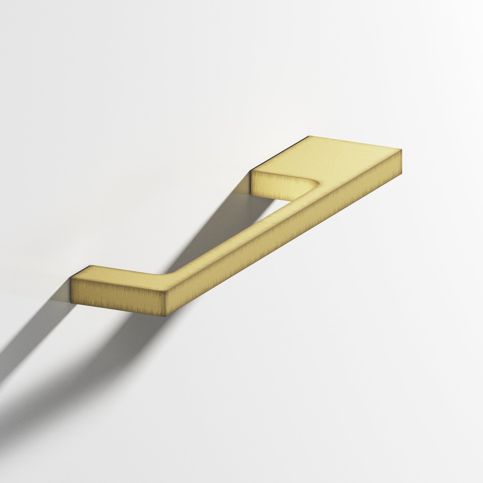 Colonial Bronze Series 668 8" Rectangular Cabinet Pull With Unequal-Width Rectangular Legs Matte Antique Satin Brass / 8"