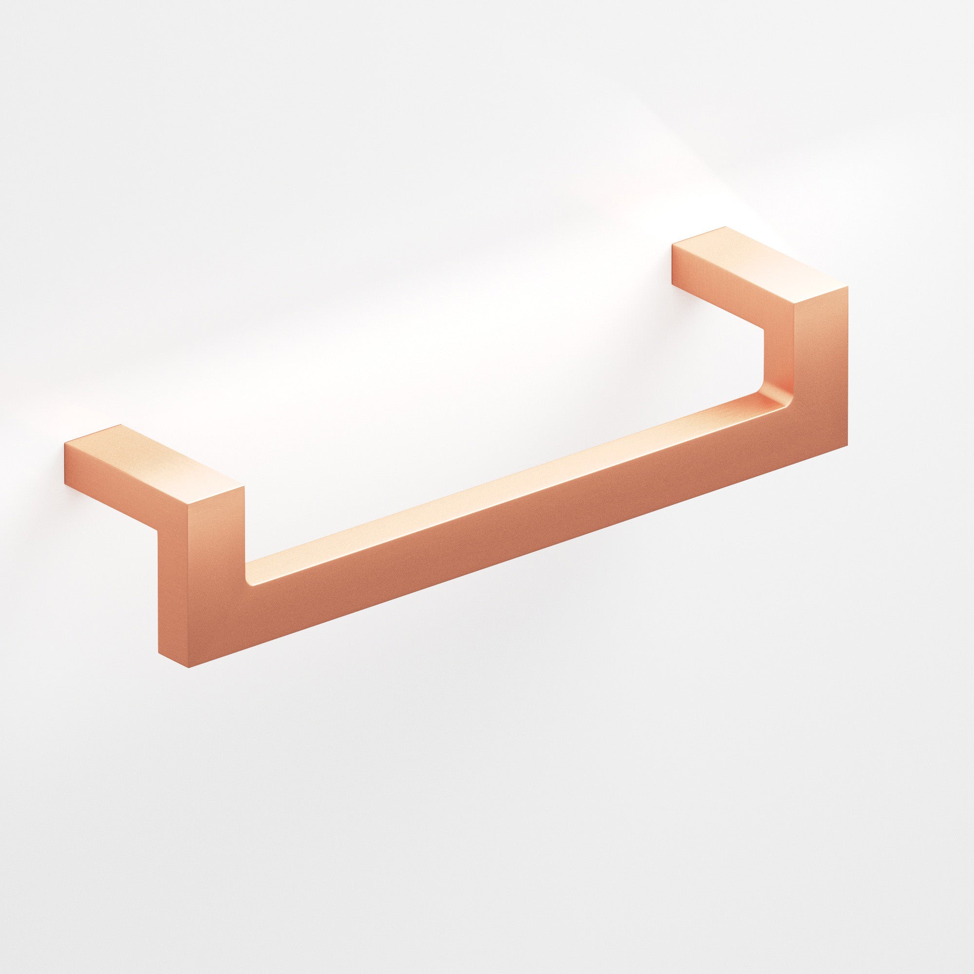 Colonial Bronze Series 669 6" Rectangular L-Shaped Cabinet Pull With Center Cutout Matte Satin Copper / 6"