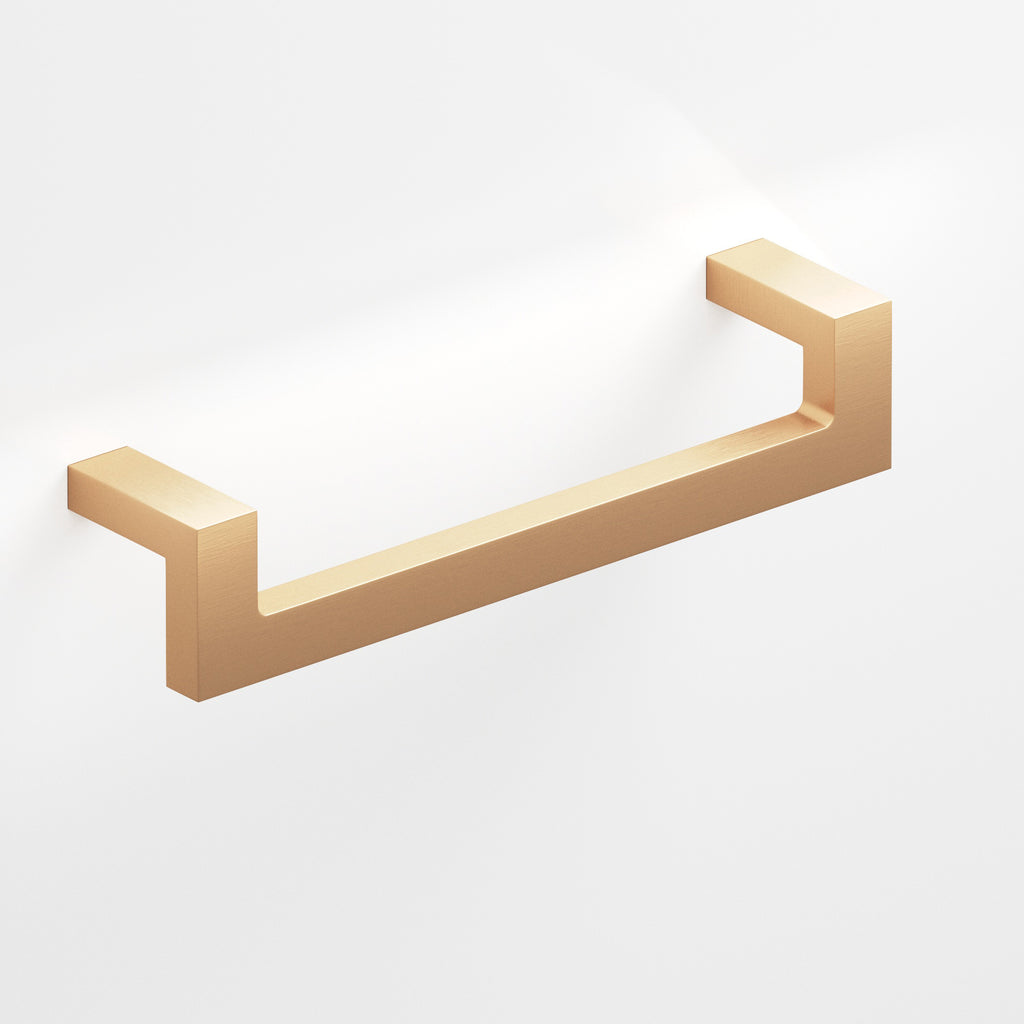 Colonial Bronze Series 669 6" Rectangular L-Shaped Cabinet Pull With Center Cutout Matte Satin Bronze / 6"