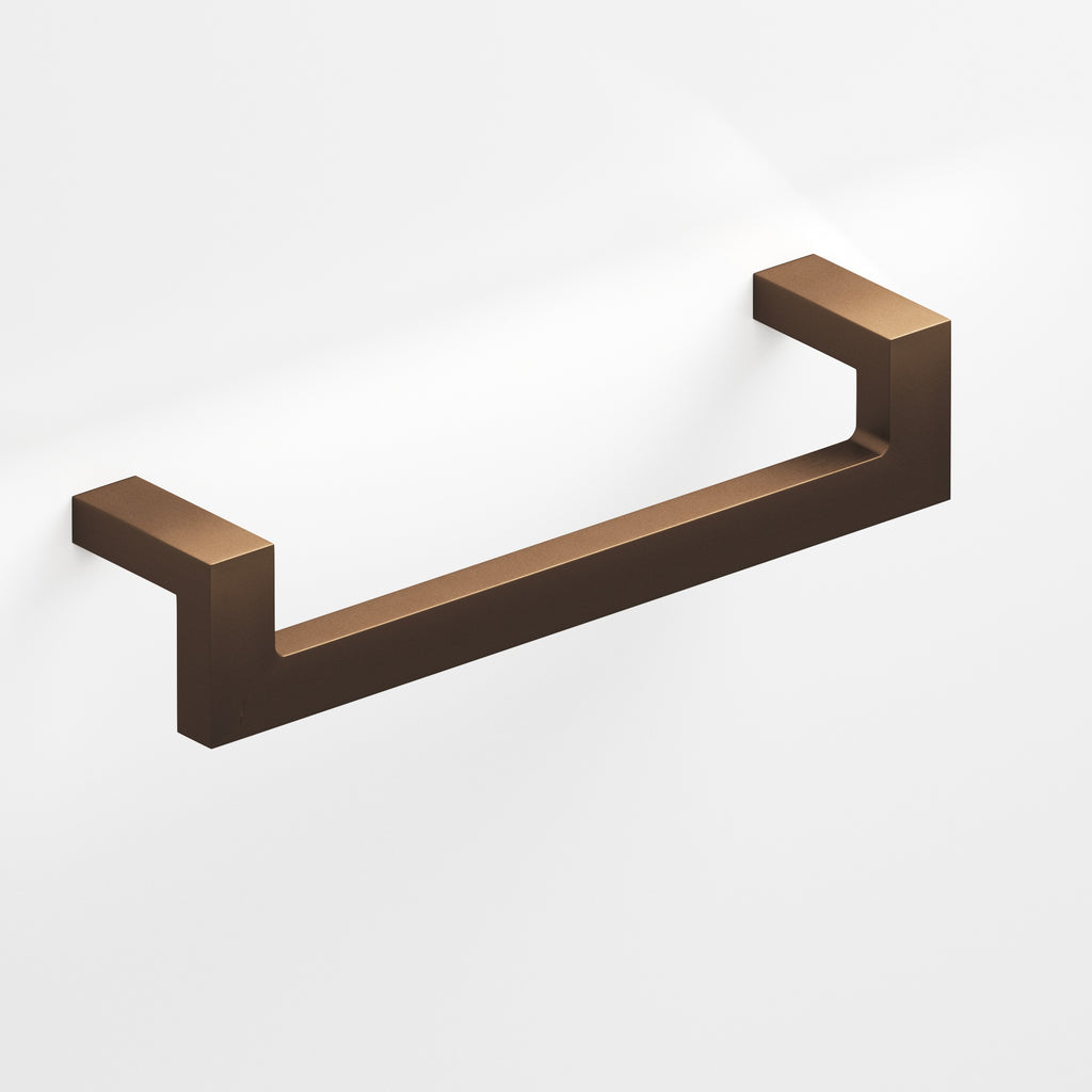 Colonial Bronze Series 669 4" Rectangular L-Shaped Cabinet Pull With Center Cutout Matte Oil Rubbed Bronze / 4"