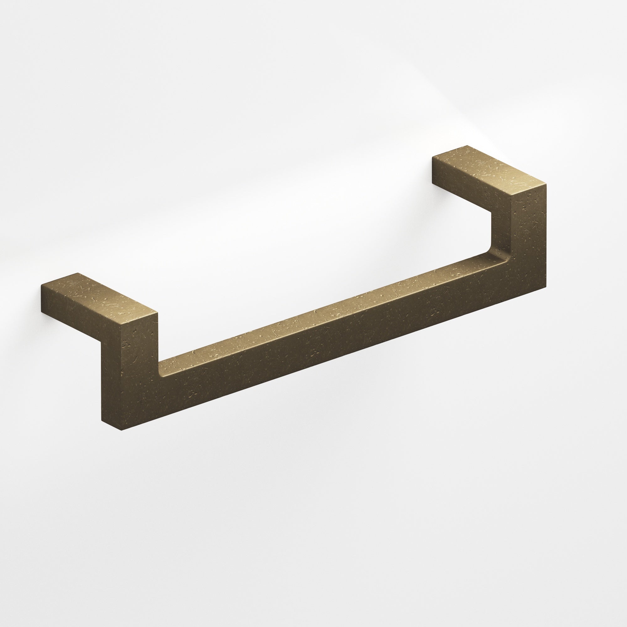 Colonial Bronze Series 669 6" Rectangular L-Shaped Cabinet Pull With Center Cutout Distressed Oil Rubbed Bronze / 6"