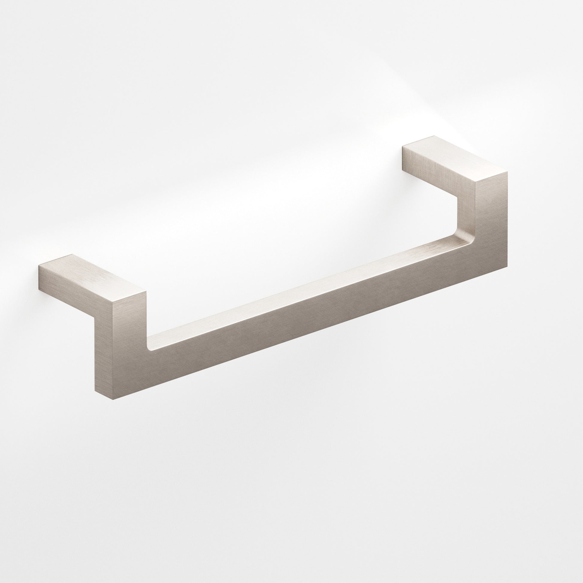 Colonial Bronze Series 669 4" Rectangular L-Shaped Cabinet Pull With Center Cutout Matte Satin Nickel / 4"