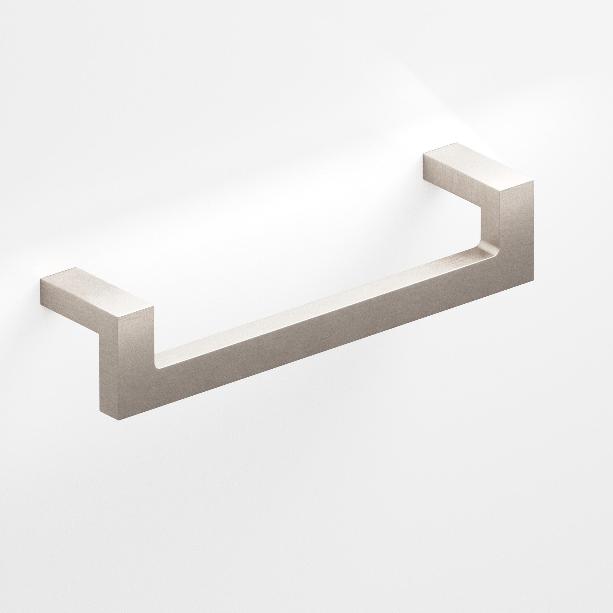 Colonial Bronze Series 669 4" Rectangular L-Shaped Cabinet Pull With Center Cutout Matte Satin Nickel / 4"